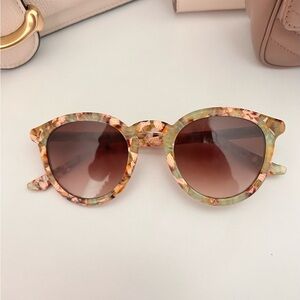 KREWE Multicolor Round Sunglasses